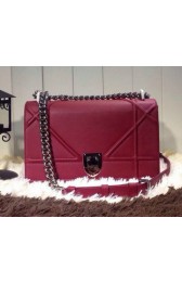 Dior Spring 2015 Flap Bag D0633 Maroon VS03790
