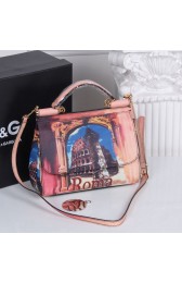 Dolce&Gabbana Medium Sicily Bag In Printed Dauphine Leather BB6003AC VS09114