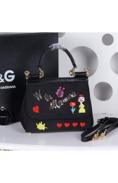 Dolce & Gabbana SICILY Bag Family Patch BB4120 Black VS07636