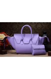Fake Celine Luggage Phantom Original Togo Leather Bags 3052 in Lavende with a Clutch Bag YD VS00843