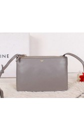 Fake Celine Trio Calfskin Leather Shoulder Bag C27002 Khaki VS00140