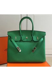 Fake Copy Hermes Birkin 35 Tote Bag in Green Togo Leather Gold Hardware HBK3501 VS09423
