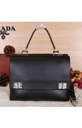 Fake Fashion Prada Original Leather Tote Bags BN9005 Black VS00326
