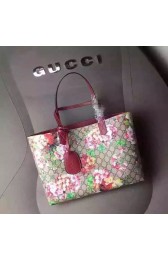 Fake Gucci Reversible GG Blooms Leather Tote Bag 368568 Burgundy VS04306