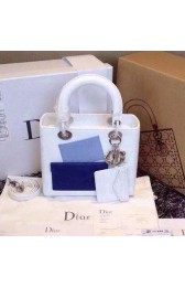 Fake Lady Dior Bag Original Lambskin Leather CD0013 White VS08626