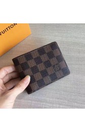 Fake Louis Vuitton Damier Ebene Canvas Multiple Wallet N60895 VS05461