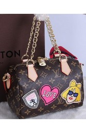 Fake Louis Vuitton Monogram Canvas Badge SPEEDY 20 Bag M40897 VS04356