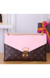 Fake Louis Vuitton Monogram Canvas & Calf Leather Pallas Chain Pink M41223 VS06214