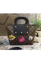 Fake Louis Vuitton Monogram Canvas Tote Bag M407711 Black VS02644