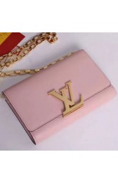 Fake Louis Vuitton Smooth Calfskin Chain Louise GM Pink M94647 VS01768