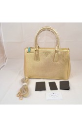 Fake Prada Mingdu 2274 Saffiano Leather Handbag in Gold VS07515