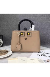 Fake Replica Fendi Dotcom Click Tote Bag Beige FB1752 VS06907