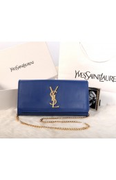 Fake Yves Saint Laurent Classic Monogramme Clutch 311213B Royal VS00905