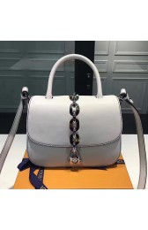 Fashion Fake Louis Vuitton Calfskin Chain It Bag White PM M54619 VS00531