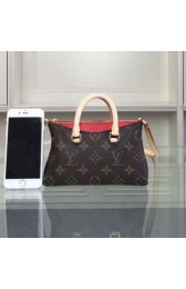 Fashion Louis Vuitton Monogram Canvas NANO PALLAS M61254 Red VS05585