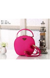 Fashion Replica Prada Original Saffiano Leather Bucket Bag BN1219 Rosy VS04149