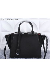 Fendi 3Jours Tote Bag Smooth Leather F8936 Black VS05415