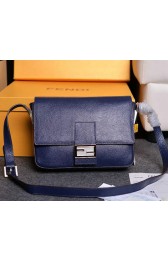 Fendi Baguette Bag in Grainy Leather 3358 Royal VS03878