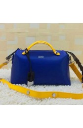 Fendi BY THE WAY Bag Calfskin Leather FD2356 Blue&Yellow VS00247