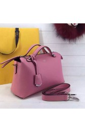 Fendi By The Way Small Boston Bag Original Leather Pink FD0805 VS02037