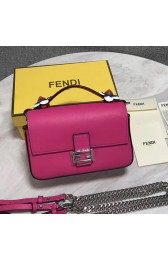 Fendi Double Micro Baguette Bag Rose and White FB1751 VS04775