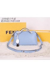 Fendi Fall Winter 2015 Tote Bag Calfskin Leather F2350 SKyBlue VS01386