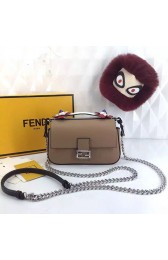 Fendi Fashion Show Double Micro Baguette Bag Khaki FD03717 VS01888