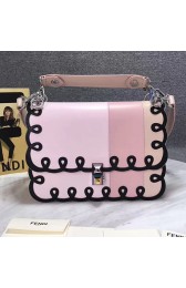 Fendi Kan I Leather Bag Pink 8BT285 VS06126