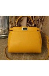 Fendi mini Peekaboo Bag Original Leather 55211 Yellow VS08447