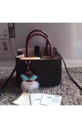 Fendi Petite 2jours Calfskin Shopper Bag Black F51140 VS00602
