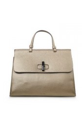Gucci Bamboo Daily Leather Top Handle Bags 370830 Gold VS00197