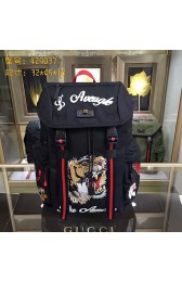 Gucci Black Techno Canvas Techpack With Embroidery 429037 VS07989