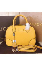 Gucci Bright Diamante Leather Top Handle Bags 354224 Yellow VS09323