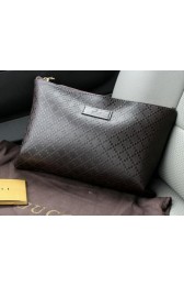 Gucci Diamante Leather Clutch G66234 Black VS01003