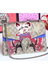 Gucci Dionysus Embroidered Cat Shoulder Bag 403348 VS05065