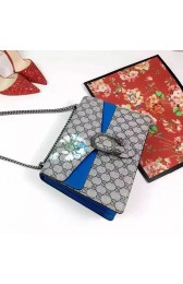 Gucci Dionysus GG Blooms Shoulder Bag Blue 400235 VS00658