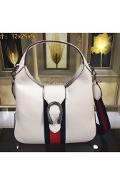 Gucci Dionysus Leather Hobo Bag White 446687 VS01774