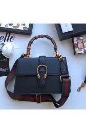 Gucci Dionysus Leather Top Handle Bag Black 448075 VS08886