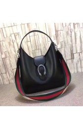 Gucci Dionysus Medium Leather Hobo Bag Black 446687 VS08653
