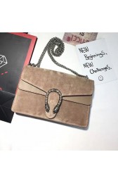 Gucci Dionysus Suede Shoulder Bag Taupe 400249 VS03478