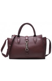 Gucci Jackie Original Leather Top Handle Bag 365460 Burgundy VS05127