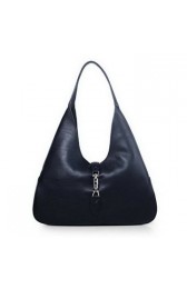 Gucci Jackie Soft Leather Hobo Bag 362968 Black VS08154