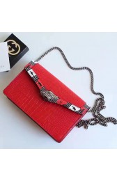 Gucci Lilith Leather Shoulder Bag Red 453753 VS03421
