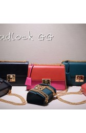 Gucci Padlock Calfskin Leather Shoulder Bag 409486 VS04107