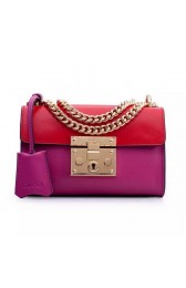 Gucci Padlock Leather Shoulder Bags 409487 Rose&Red VS09724