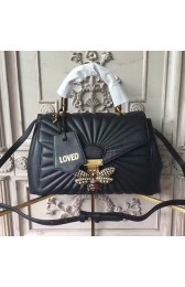 Gucci Queen Margaret Quilted Leather Top Handle Bag Black and White 476531 VS03156