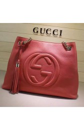 Gucci Soho Leather Shoulder Bag Watermelon Red 308982 VS04242