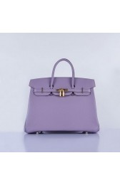 Hermes Birkin 35CM Tote Bag Lavender Grainy Leather Gold VS02854