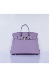Hermes Birkin 35CM Tote Bag Lavender Grainy Leather Silver VS02116