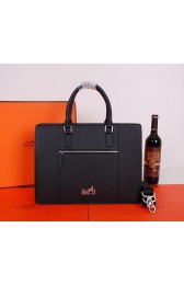 Hermes Briefcase Original Grainy Leather H28081 Black VS07280